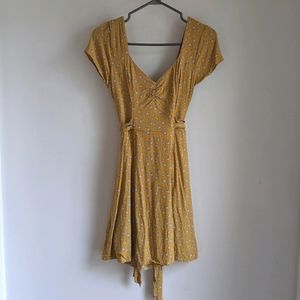 Yellow floral Abercrombie dress